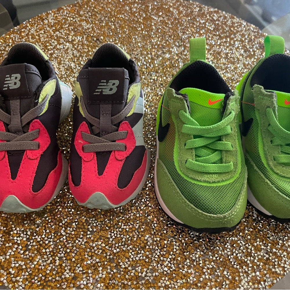 New balance and Nike size 5 worn $15 a piece or both for $25